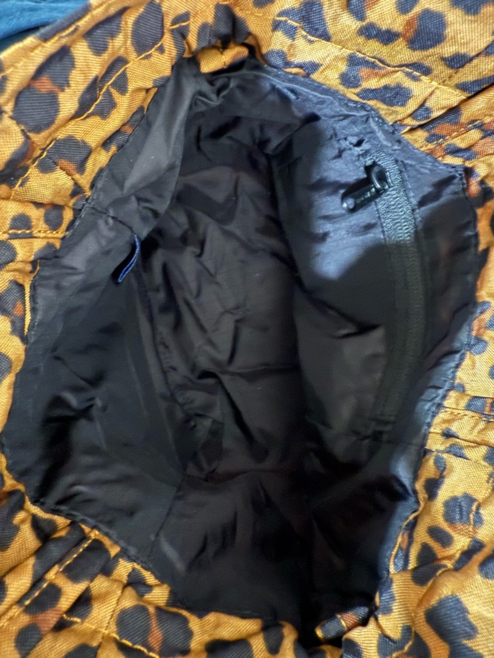 BAGGU Leopard-Print Canvas Tote in Brown and Black - Picture 4 of 4